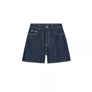 Zara High Waisted Mom Fit Shorts